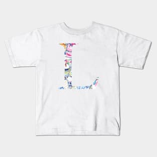 Gaudi Barcelona Mosaic Initial L Kids T-Shirt